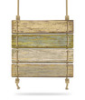 Vector: Old color wooden board with rope. Vector illustration Old color wooden board with rope. Vector illustration