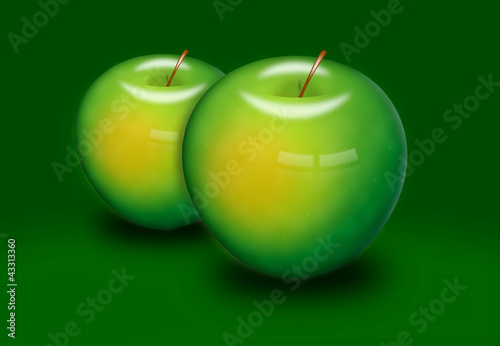 Illustration: Green apple Green apple