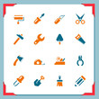 Vector: Tools icons | In a frame series Tools icons | In a frame series