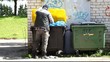 Video: Tramp digging in dumpster Tramp digging in dumpster
