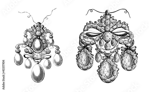 Illustration: Ancient Jewels : Pendants - 17th century Ancient Jewels : Pendants - 17th century