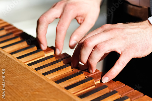 Photo: Organist beim Orgelspiel Organist beim Orgelspiel