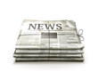 Newspaper, old-style isolated