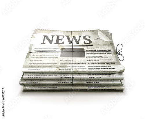Vector: Newspaper, old-style isolated Newspaper, old-style isolated
