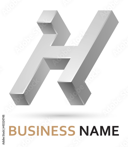 Logo Design  Alphabets on Alphabet Logo Design   Letter H From Tomo  Royalty Free Vector