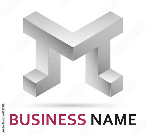 Logo Design Free on 3d Logo Design   Letter M By Tomo  Royalty Free Vectors  43325513 On