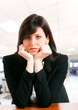 Photo: Bored businesswoman portrait Bored businesswoman portrait