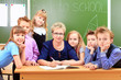 teacher and children