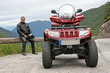 Mit dem ATV auf dem Hahntennjoch in Österreich
