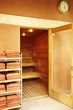Doorway into sauna