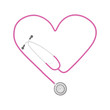 Illustration: Heart Stethoscope Heart Stethoscope