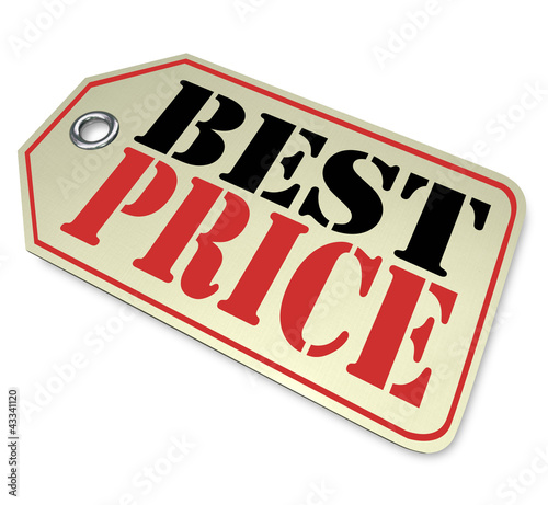 Illustration: Best Price Sale Discount Tag Save Money Best Price Sale Discount Tag Save Money