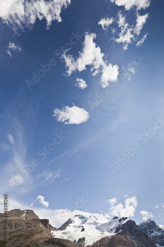 Photo: Blue sky over Mount Andromeda Blue sky over Mount Andromeda