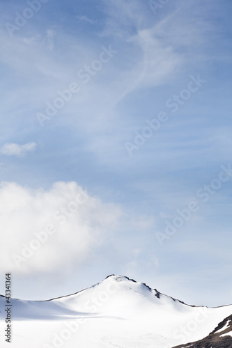 Photo: Blue Sky over Castleguard Mountain Blue Sky over Castleguard Mountain