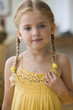 Serious Caucasian girl