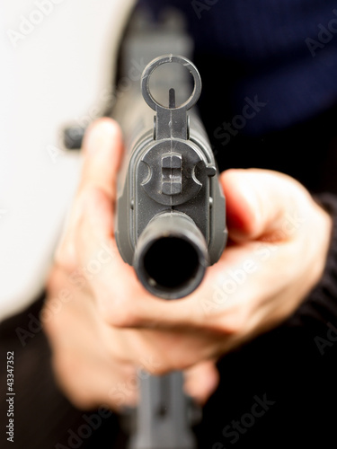 Photo: Photo of terrorist with gun Photo of terrorist with gun