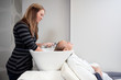 Woman Getting a Hair Wash