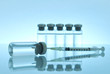 Vials of medications.