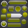 Mossy high-detailed modern buttons.