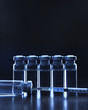 Vials of medications.