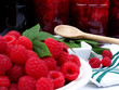 Himbeeren und  Eingemachtes