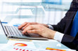 Business person working on computer