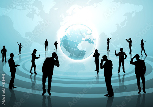 Illustration: Modern social media amd communication Modern social media amd communication