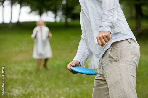 Photo: Man Holding Flying Disc Man Holding Flying Disc