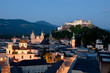 Blick vom Mönchsberg auf die Altstadt von Salzburg