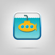 Vektor: poster with a yellow submarine poster with a yellow submarine