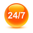 24/7 Support Orange Button