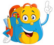 Vector: Cartoon backpack Cartoon backpack