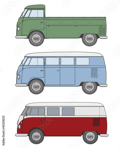 Vektor: Bus - Oldtimer (Bulli) Bus - Oldtimer (Bulli)