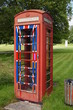 Traditional Phone Box in English country village