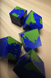 Blocks with globe pattern