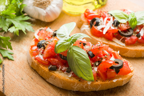 Foto: Bruschetta Italiana - Antipasto italiano Bruschetta Italiana - Antipasto italiano