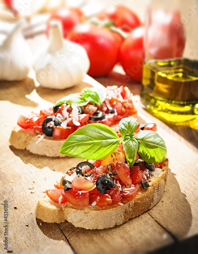 Foto: Bruschetta Italiana - Antipasto italiano Bruschetta Italiana - Antipasto italiano