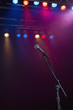 Microphone on stage