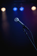 Microphone on stage