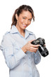 Woman with dslr