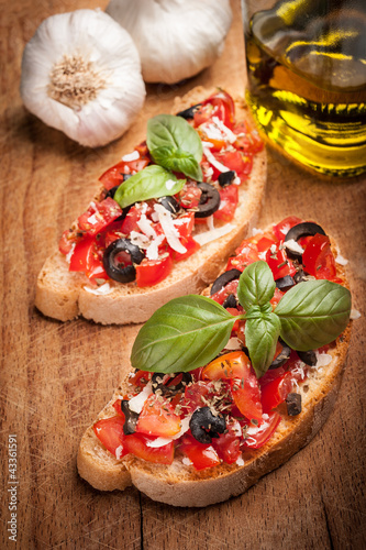 Photo: Bruschetta Italiana - Antipasto italiano Bruschetta Italiana - Antipasto italiano