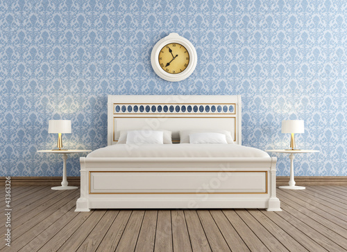 Illustration: Vintage bedroom Vintage bedroom