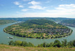 die Rheinschleife nahe dem bekannten Weinort Boppard