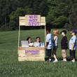 Children with wi-fi enabled lemonade stand