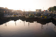 Fishing boats mooring in harbor