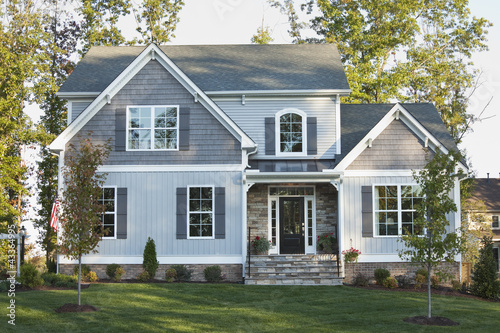 Photo: Front yard of house Front yard of house