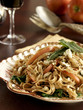 Linguini pasta with pumpkin
