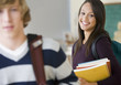 Students standing in classroom