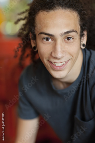Photo: Smiling mixed race teenager Smiling mixed race teenager