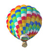 Foto: Hot air ballon isolated on white Hot air ballon isolated on white